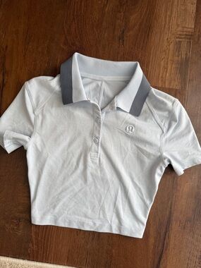 Lululemon Pique Slim-Fit Cropped Polo Shirt